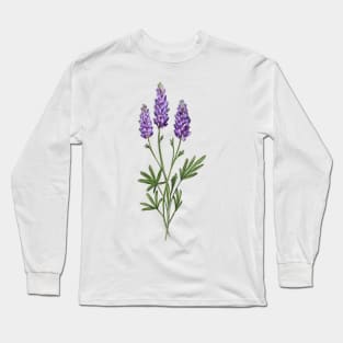 Lupine Wildflower Long Sleeve T-Shirt